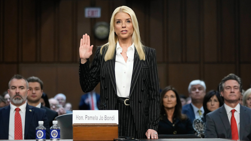 Pam Bondi Stands Firm Against Senate Democrats in Heated Confirmation Hearing for U.S. Attorney General