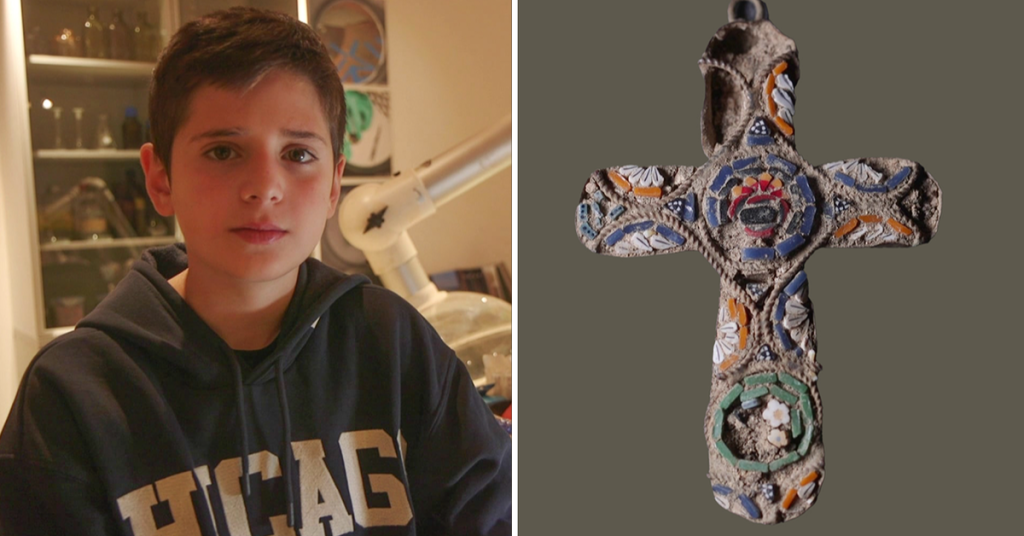 10-Year-Old’s Rare Discovery: Stunning Golden Cross Unearthed in Jerusalem!